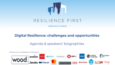Digital Resilience: challenges and opportunities – Resilience First webinar